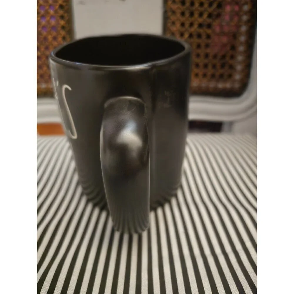 NWT Rae Dunn Halloween Witch's Brew Coffee Mug Black White 2022